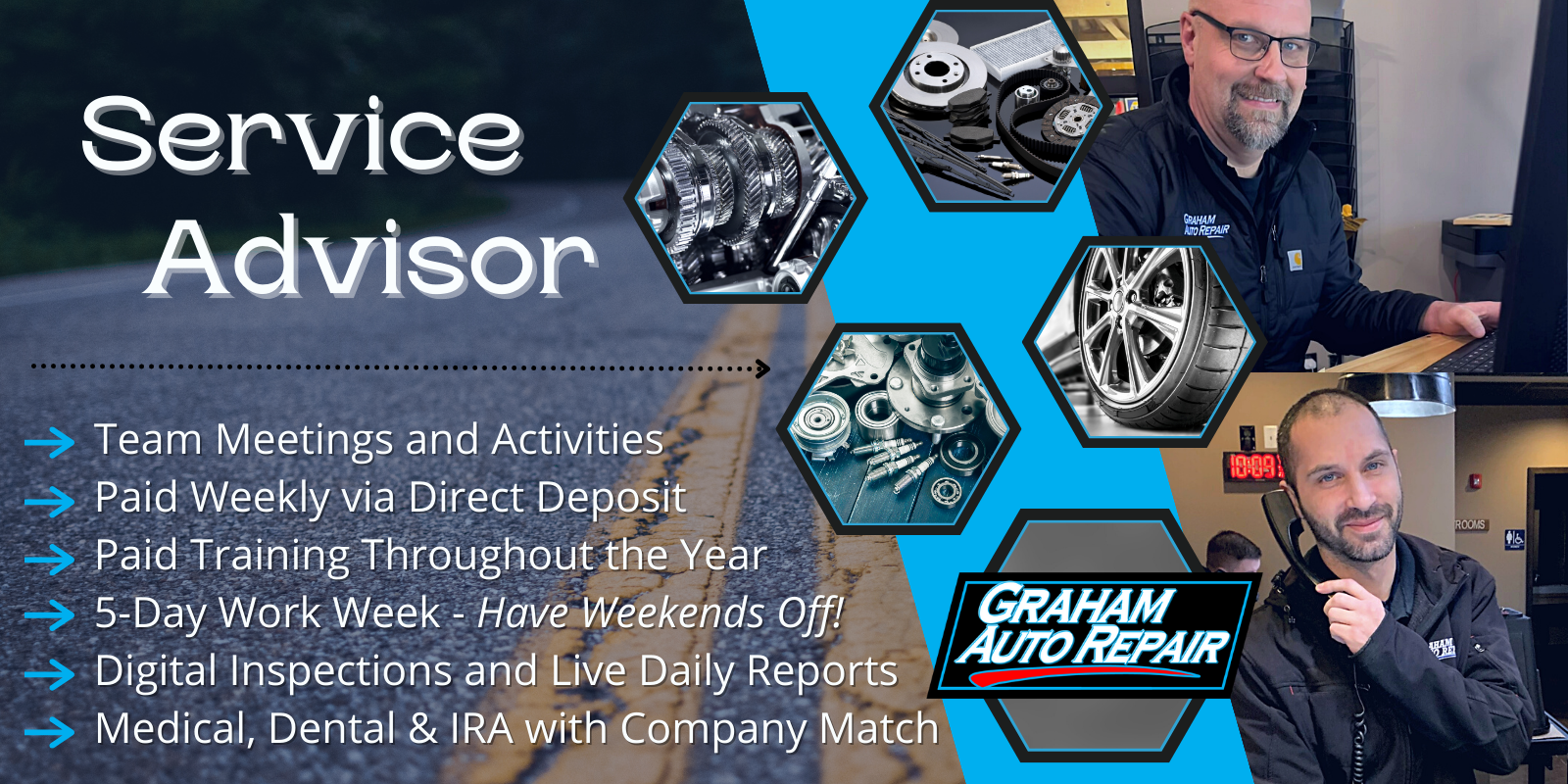 Service Advisor Career at Graham Auto Repair